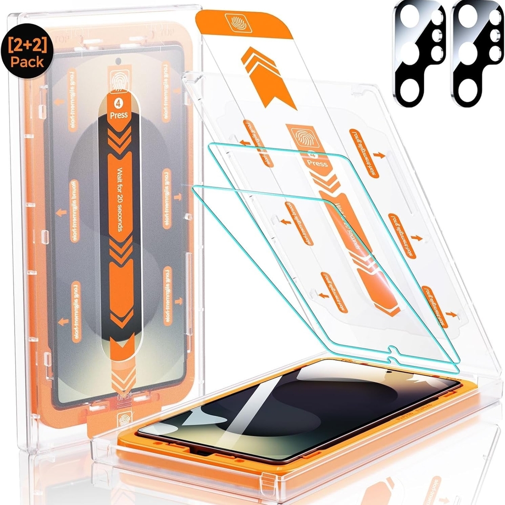 Tempered Glass Screen Protector for Smartphones - Orange